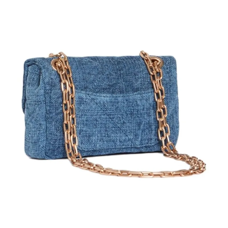 Vanessa Bruno Linen Crossbody Bag, Shoulder Bag Trumpets Women's Indigo-1