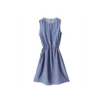 AHDO Sleeveless Dress Women's Blue