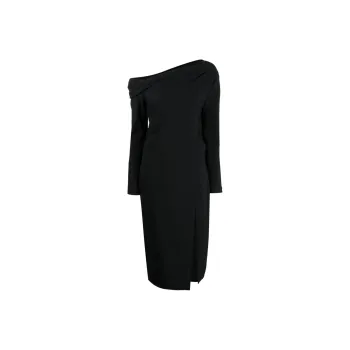 THEORY Off shoulder Midi Dress