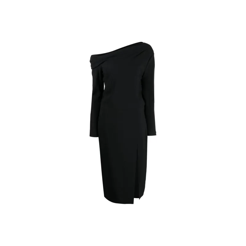 THEORY Off shoulder Midi Dress-0