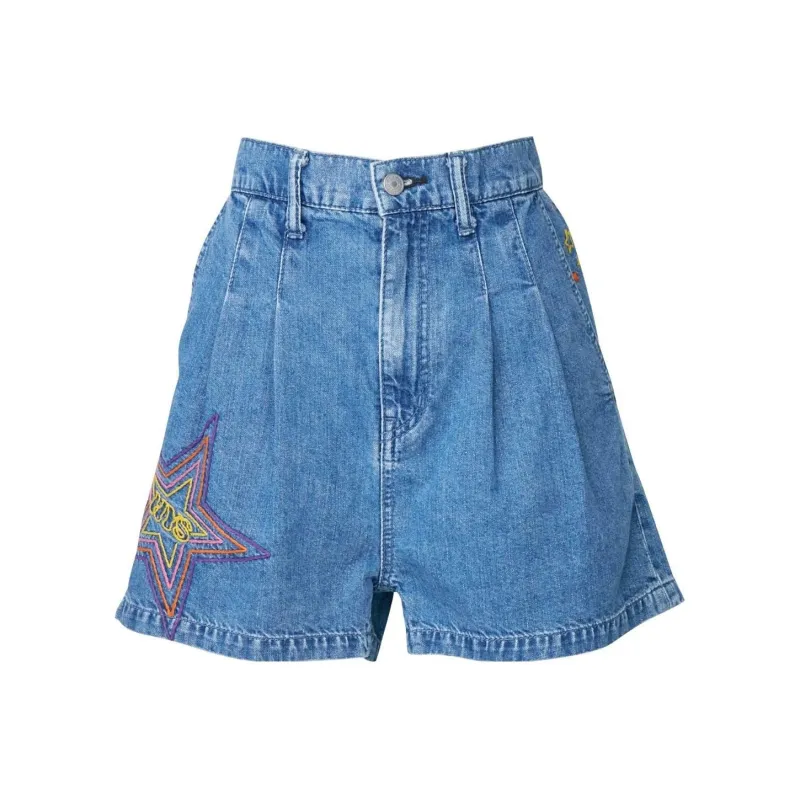 HYSTERIC GLAMOUR Denim Shorts Women's Light Indigo-0
