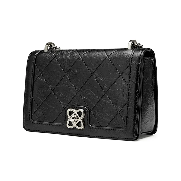 JOSINY Synthetic Leather Crossbody Bag, Shoulder Bag Regular Women's Ecru/Black-5
