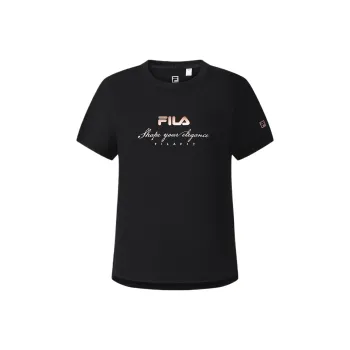 FILA Fitness Regular T Shirt Women's Pitch Black BK