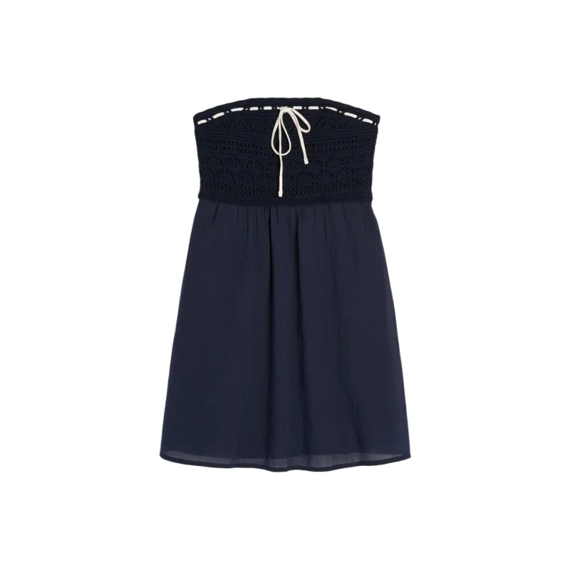Hollister Sleeveless Dress Women's Marine Blue-0