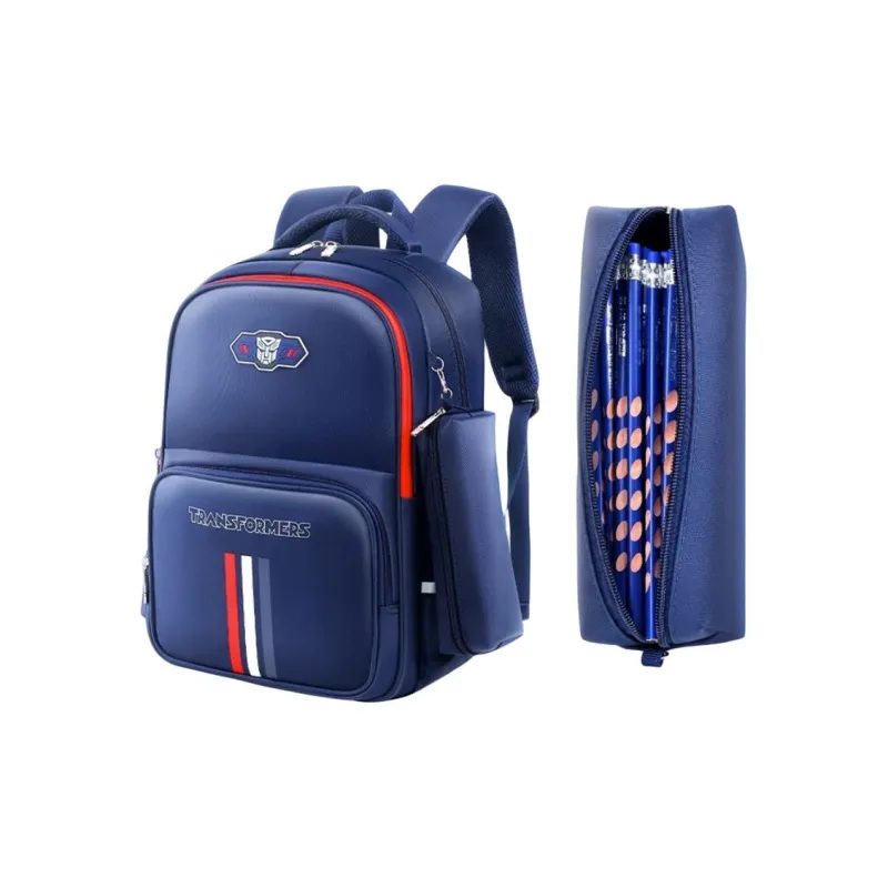 SURELAPTOP Transformers Co branded Polyester Backpack Men's Blue-3