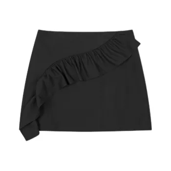 LOW CLASSIC Lc Collection RUFFLED MINI SKIRT Casual Short Skirts Women's BLACK/Black
