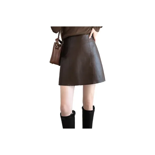 Cypress House Leather Short Skirts Women's