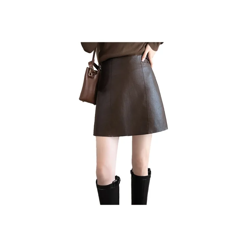 Cypress House Leather Short Skirts Women's-0