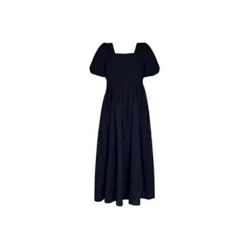 Zukizuki Short Sleeved Dresses Women's Black