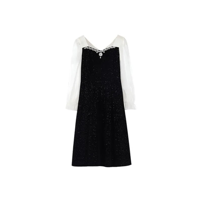 COVT Long Sleeved Dresses Women's Black-0