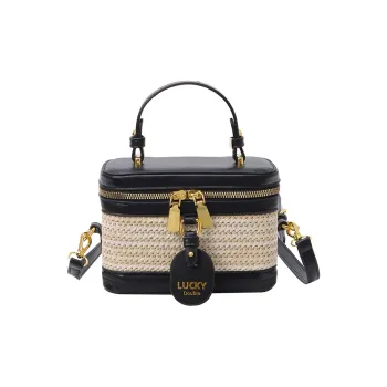 RIVMIND PU Patch Woven Shoulder Bag, Crossbody Bag, Handbag Women's White/Khaki/Blue/Multicolor