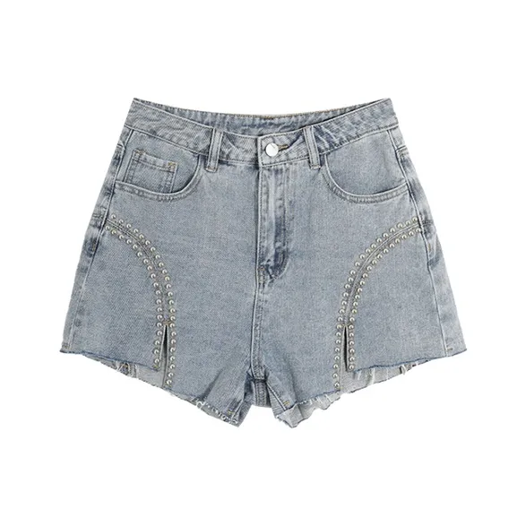 SETIROM Denim Shorts Women's Blue-0