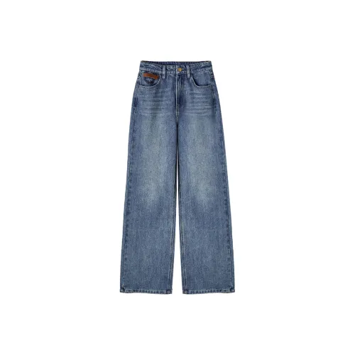 XIANGYING Jeans Women's Denim Blue