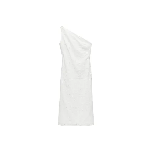 ZARA ZW Series Sleeveless Dress Women's White