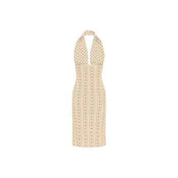 WITH JEAN SS25 Romony Dress Sleeveless Dress Women's Cookie Biscuit Color