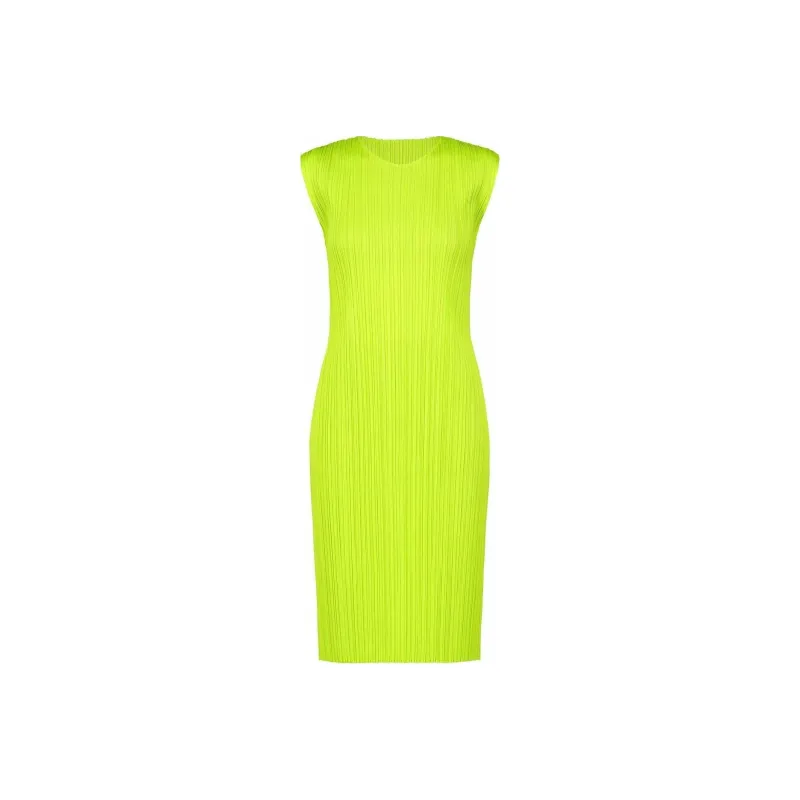 PLEATS PLEASE ISSEY MIYAKE Plissé Sleeveless Minidress-0