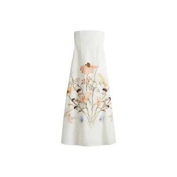 H&M Sleeveless Dress Women's White/Floral