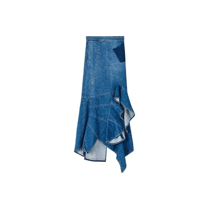 LOEWE Denim Short Skirts Women's Blue-0