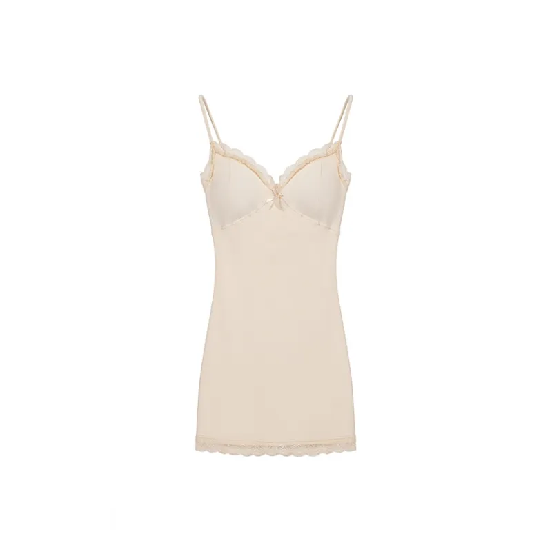 ABBY GODDESS Slip Dresses Women's Apricot-0