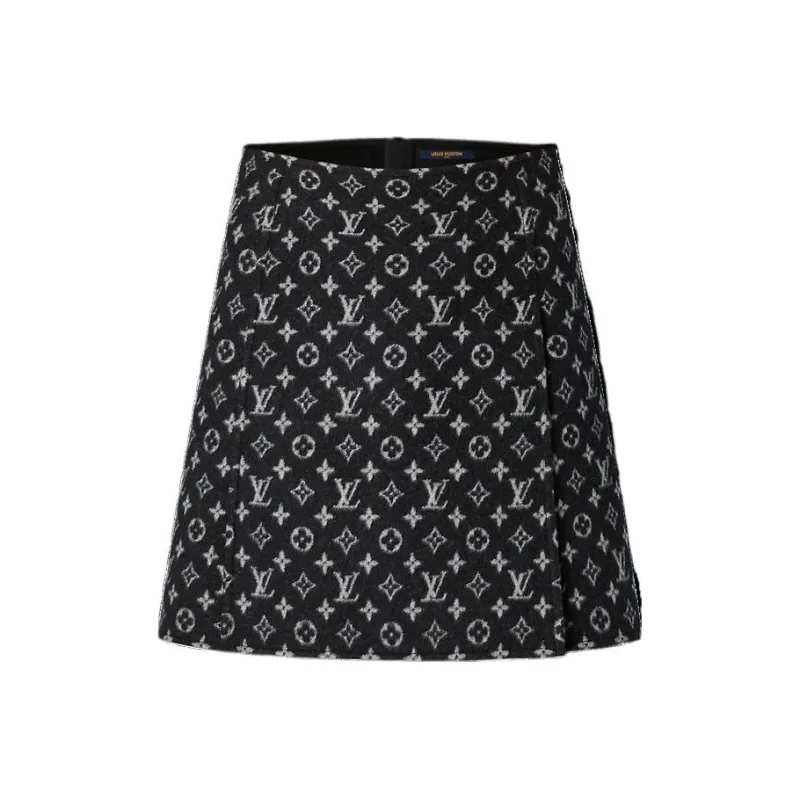 LOUIS VUITTON FW22 Casual Short Skirts Women's Black-0