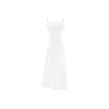 Blovelan Slip Dress Women's Light Gold White