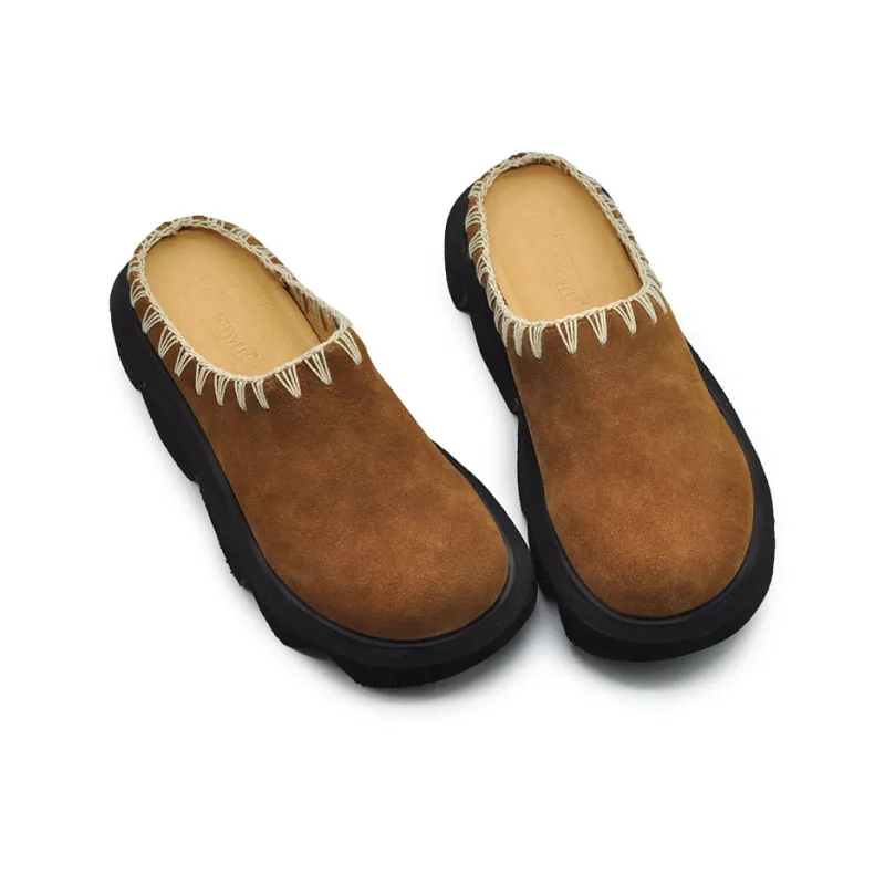ARTMU Quick Dry Closed Toe Slippers Women's Brown-3