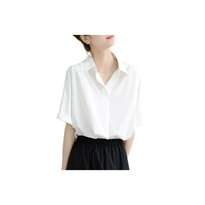 Si Bei'er Shirts Women's White-0