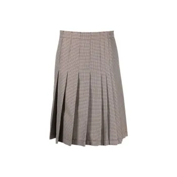 MARNI Check print Pleated Midi Skirt