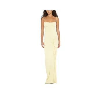 BEC+BRIDGE GRETA RUFFLE DRESS Slip Dress Women's BUTTER/Butter