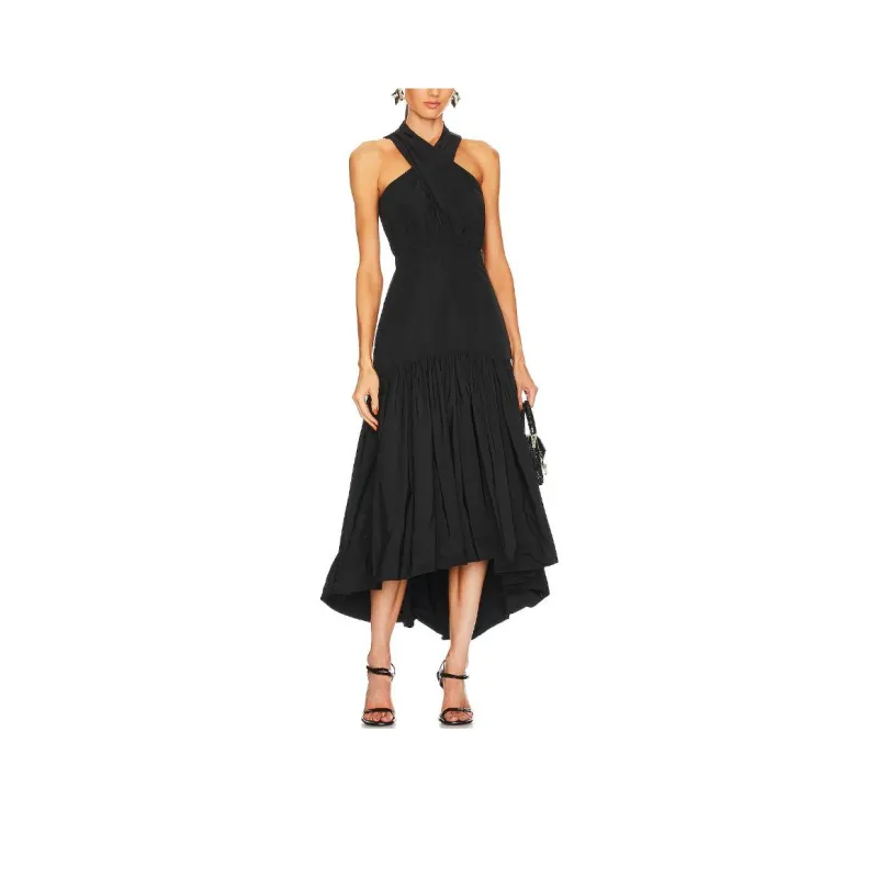 Veronica Beard Crossover detail Midi Dress-0