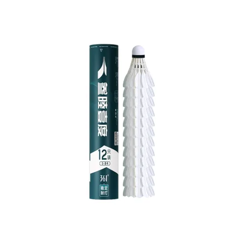 361° S84 Goose Feather Shuttlecock 12 Pack Goose Feather Shuttlecocks