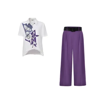 DIFFIE RIEGER Casual Suit Women's Purple