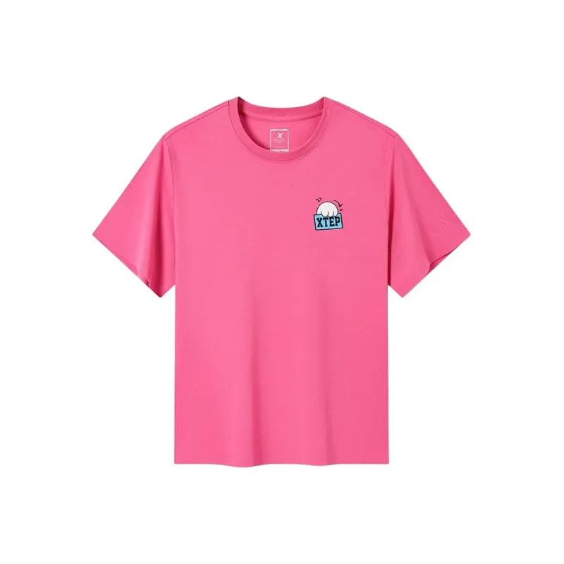 XTEP Sports Life Collection T Shirt Women's Mountain Eagle Red-1