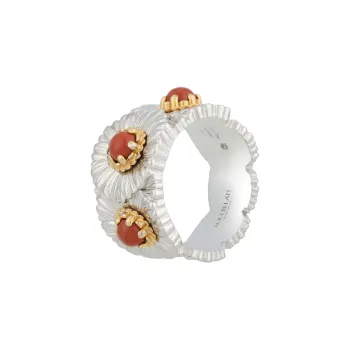 BUCCELLATI BLOSSOMS Series 925 Sterling Silver Rings Women's