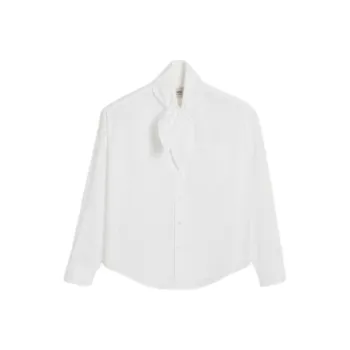 AMIPARIS Scarf collar Cotton Shirt