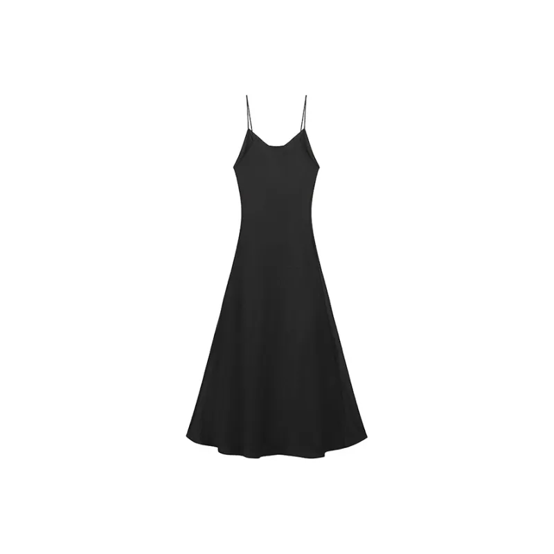 AHDO Slip Dresses Women's Black-0