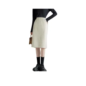 Itisf4 Casual Long Skirt Women's Ecru