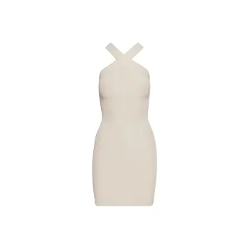 ARITZIA Babaton Sculpt Knit Criss Cross Dress Sleeveless Dress Women's Matte Pearl/Matte Pearl