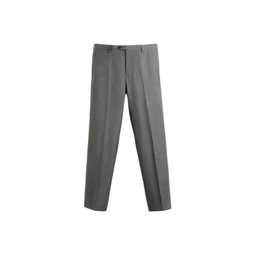ZARA Suit Trouser Men's Gray/Brown Yellow