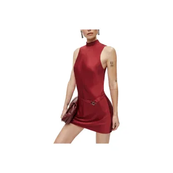 REFORMATION Rubia Satin Dress Sleeveless Dress Women's Ruby