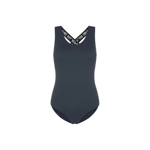 The Blender One-Piece Swimsuits Women's Dark Gray Blue