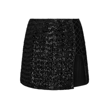 Oséree Paillette embellished Miniskirt