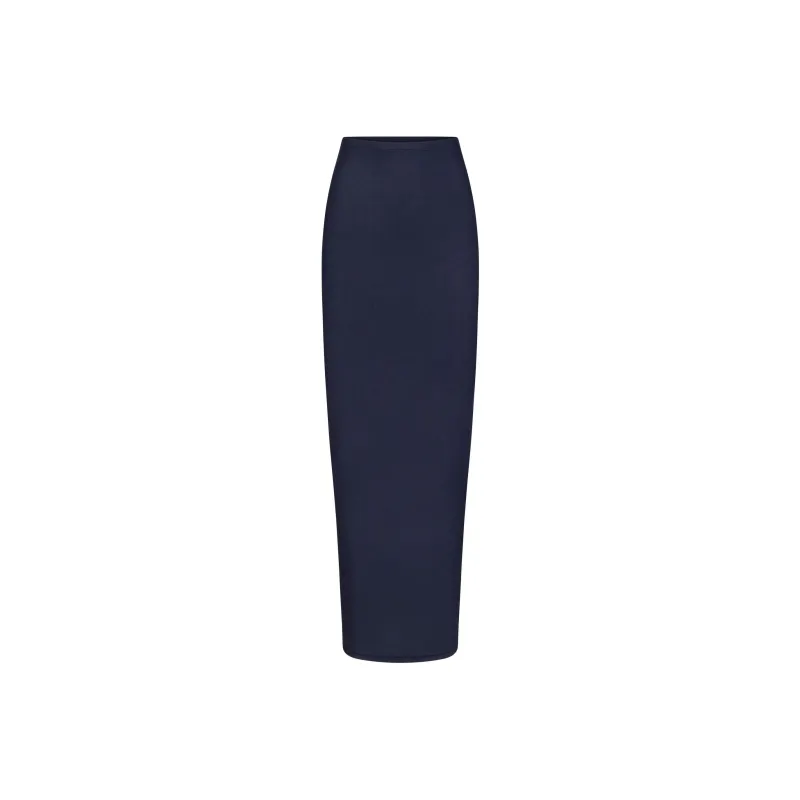 SKIMS SOFT LOUNGE LONG SKIRT Casual Long Skirts Women's NAVY/Marine Blue-0