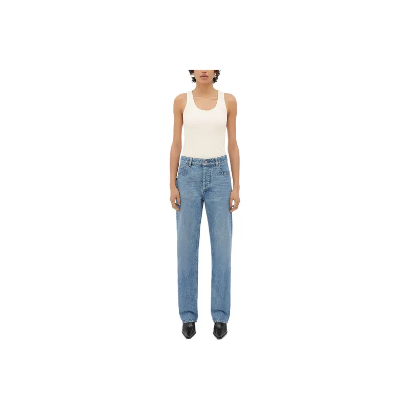 Bottega Veneta Vintage Washed Boyfriend Denim Jeans-0
