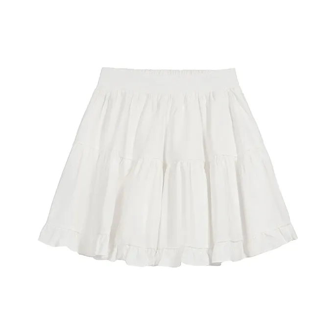 ETSE Casual Short Skirts Women's White-0