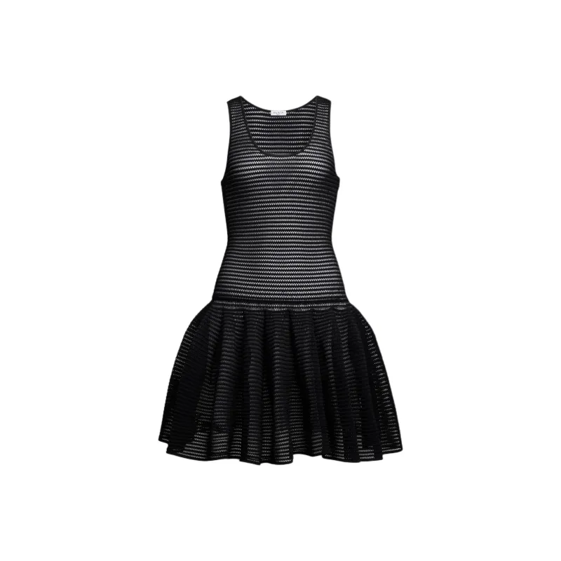 Alaia Short Crinoline Knit Dress-0
