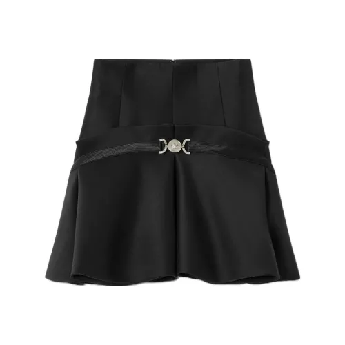 VERSACE Medusa 95 Box Pleat Mini Skirt 'Black'