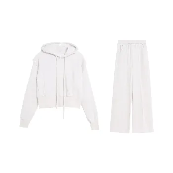ZVJH Casual Suit Women's Greige