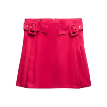 ZARA Casual Short Skirts Women's Raspberry