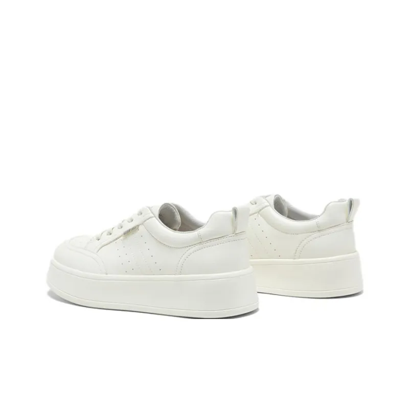 BATA Low Top Skateboard Shoes Women's Ecru-3